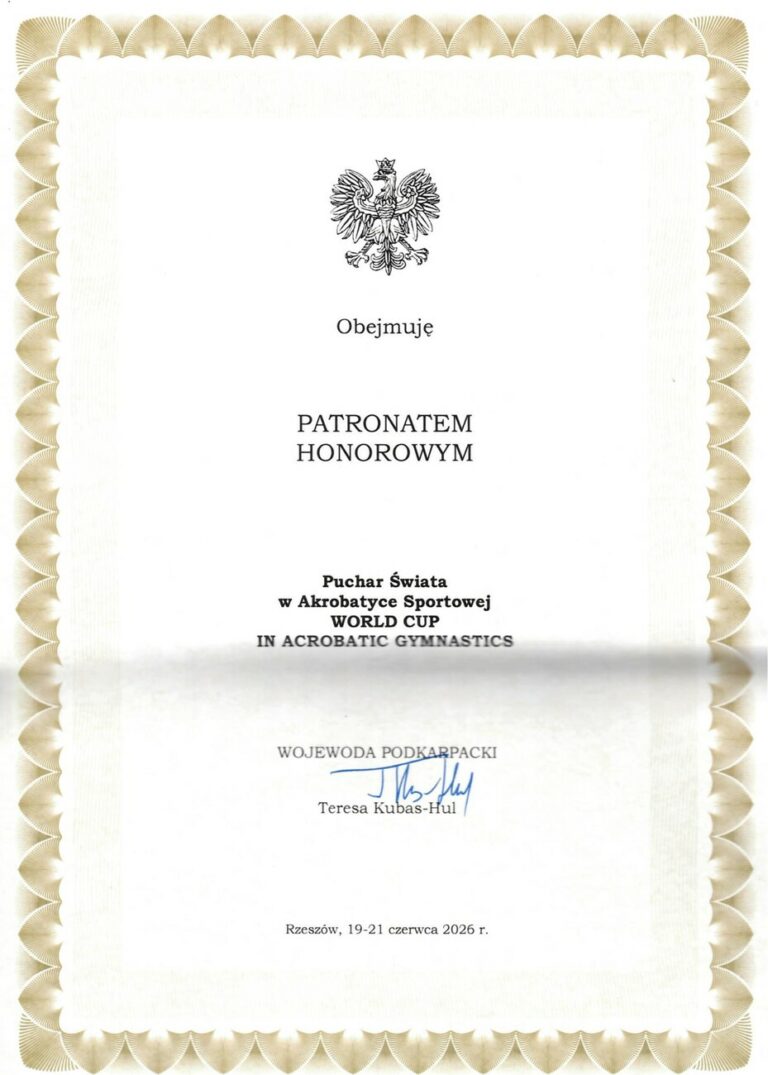 Honorowy Patronat Wojewody Podkarpackiego
